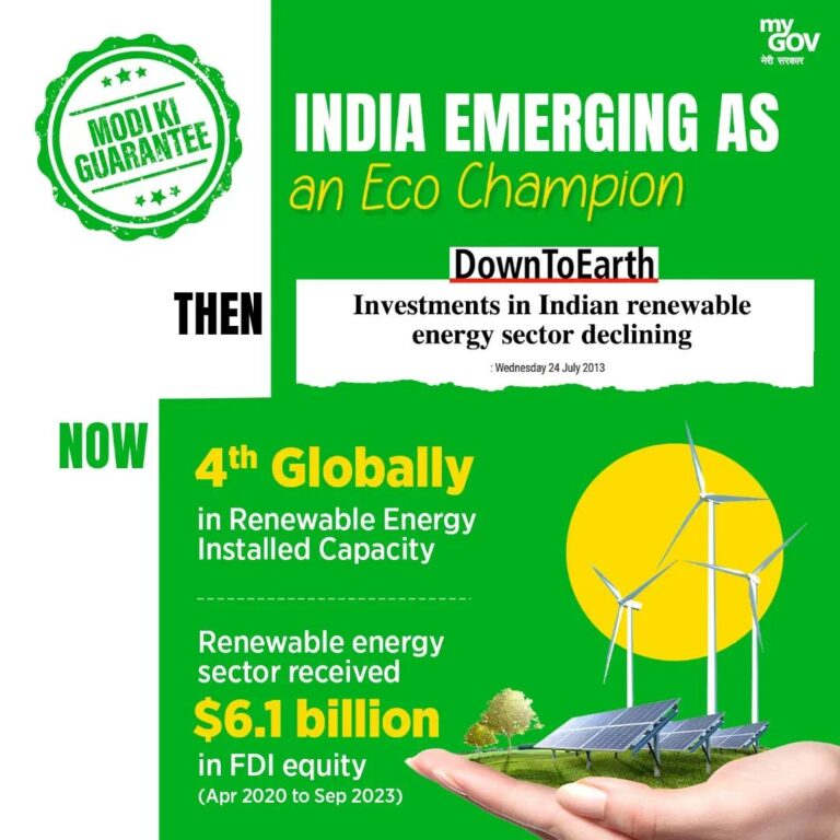 Under #ModiKiGuarantee, India is on its way to becoming an environmental champio…