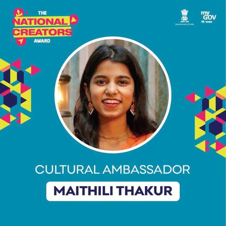 @maithilithakur takes home the prestigious Cultural Ambassador of the Year award…