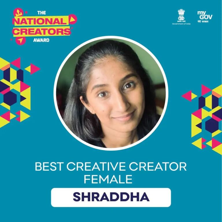 @aiyyoshraddha takes centre stage as the winner of the Best Creative Creator Awa…