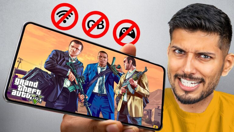 Play GTA 5 on Any ₹25,000 Phone ! *50 FPS*