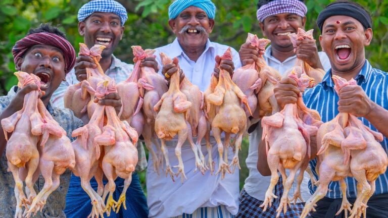 CHICKEN | Full Fried Chicken Veg Curry Recipe Cooking in Village | Chicken Cooking with Vegetables